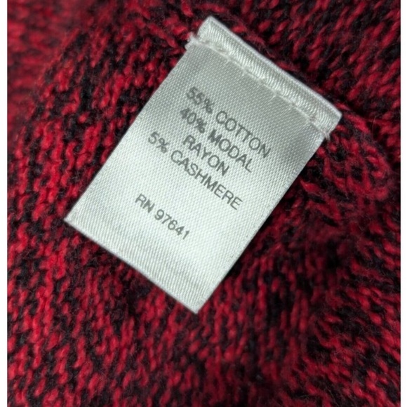 J. JILL Pure Jill Kimono Sweater Cowl Neck Pocket Drawcord Cotton Cashmere Sz L - Picture 3 of 4